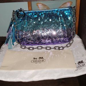 Coach Poppy Limited Ed. Ombre' Sequins Evening Bag